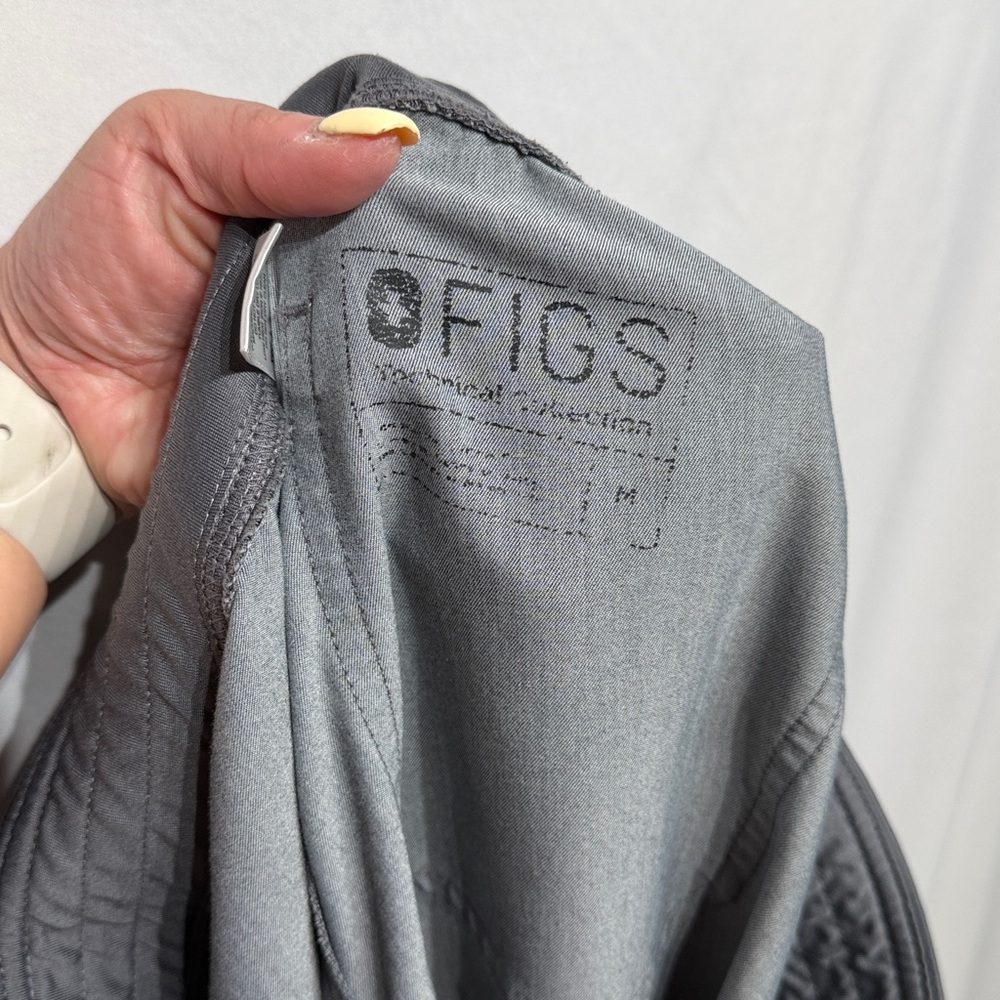 Figs High Waisted Livingston Basic Scrub Pants Graphite Size Medium - Picture 11 of 11